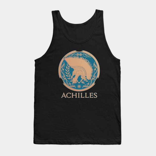 Achilles Greek Warrior Tank Top by NicGrayTees